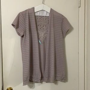 Maurice’s vest/Shell in light mauve beige-ish